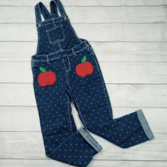 Gymboree Other - 6 Gymboree Apple Applique Overalls